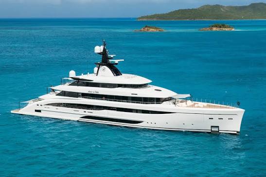 huge yacht